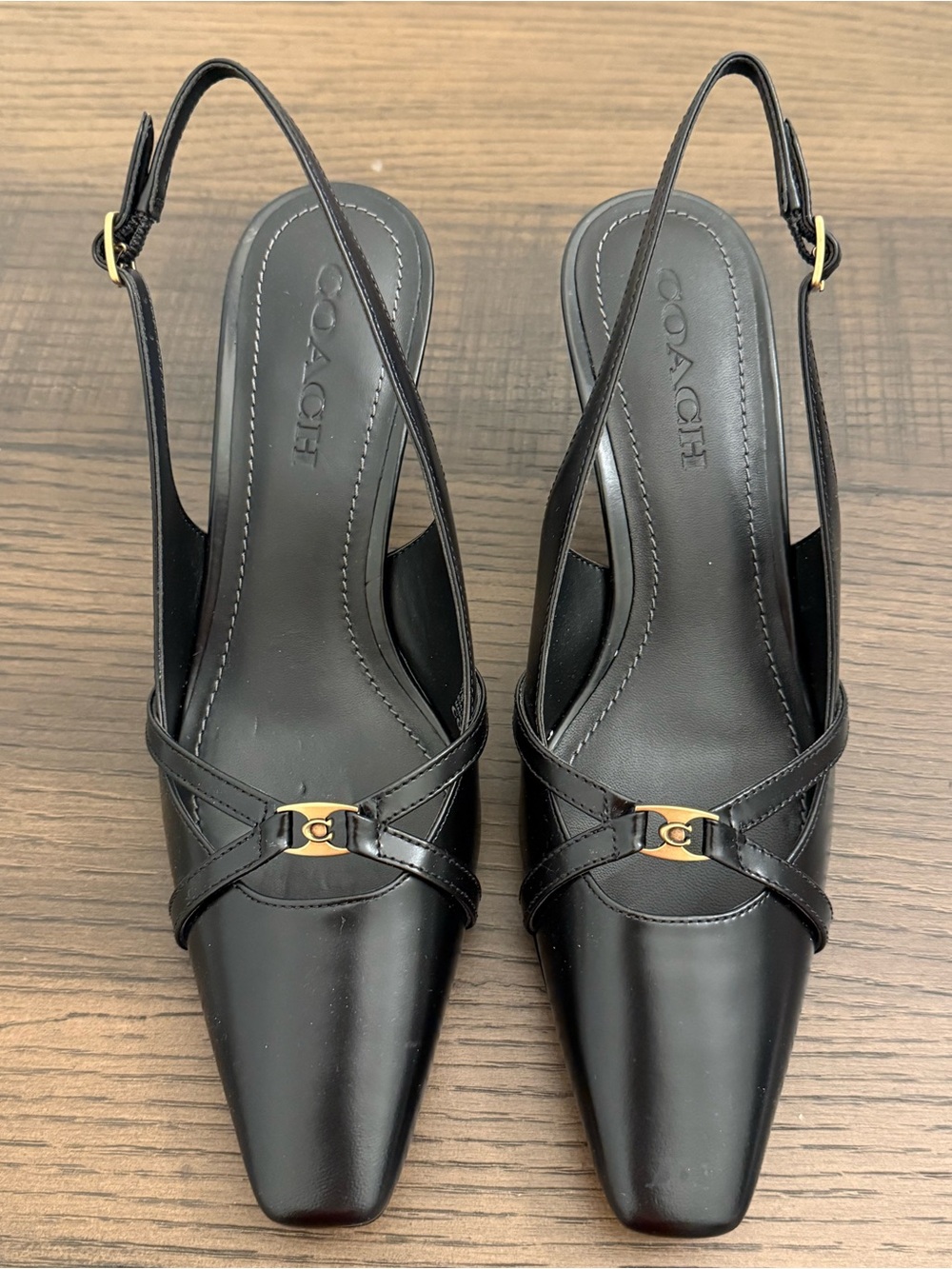 Coach Rowyn Slingback Heels Size 7 - Picture 2 of 9